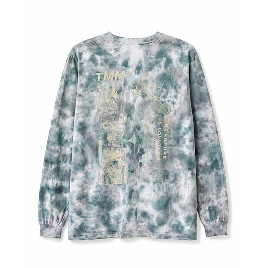 【現品限り】Long Sleeve Overdyed Tee (Ice dye)