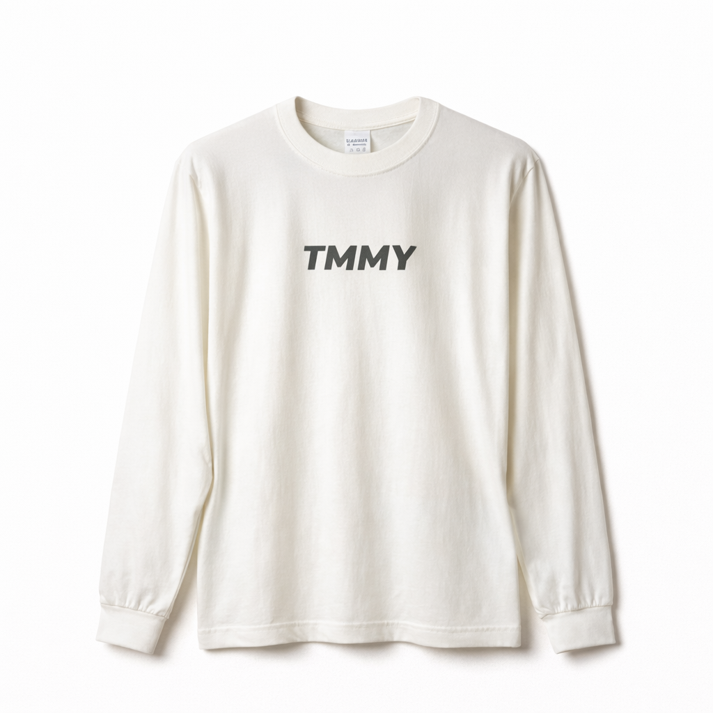 Long Sleeve Logo Tee (炭黒)