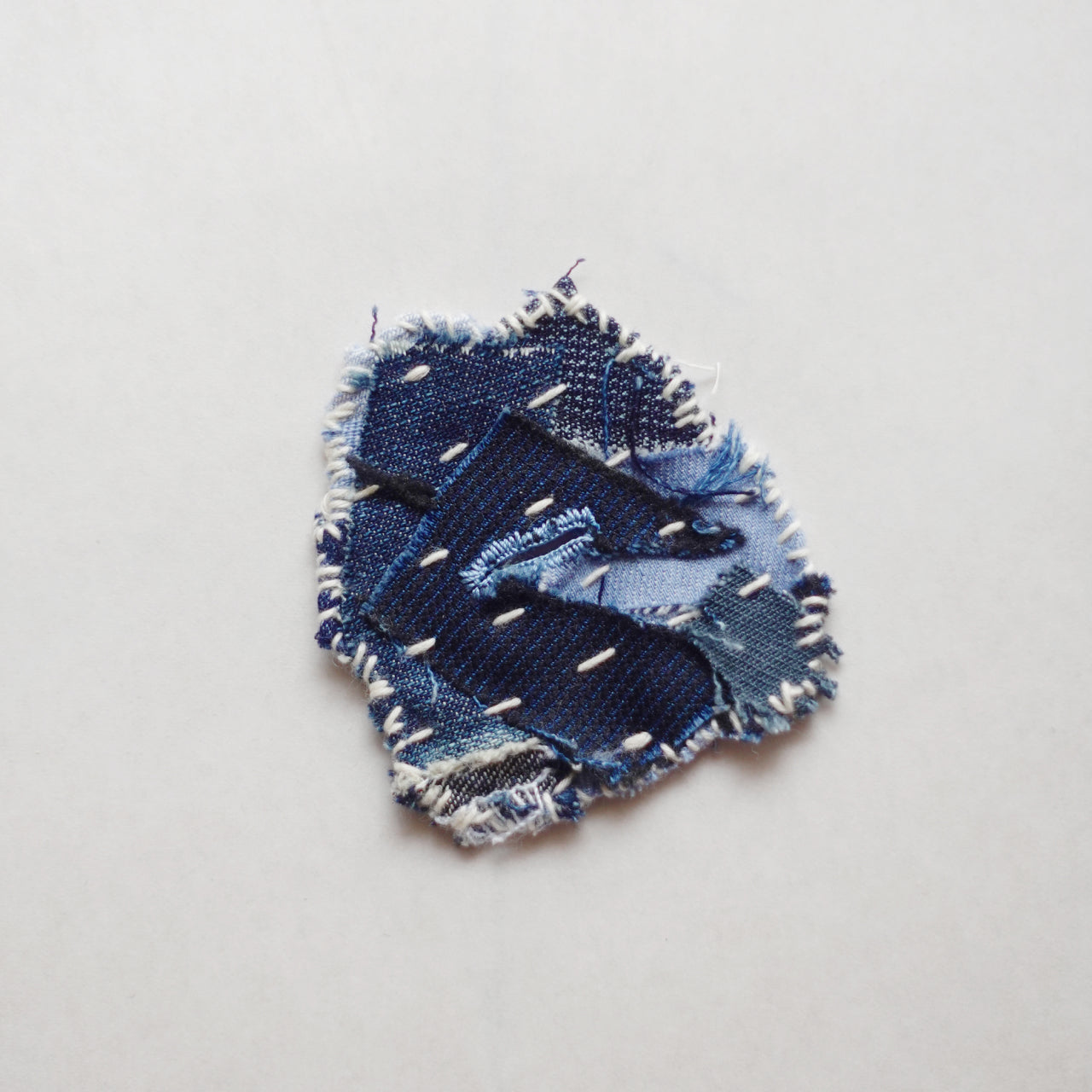 Sashiko Button Piece